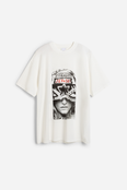 Graffiti Print T-Shirt - Off White