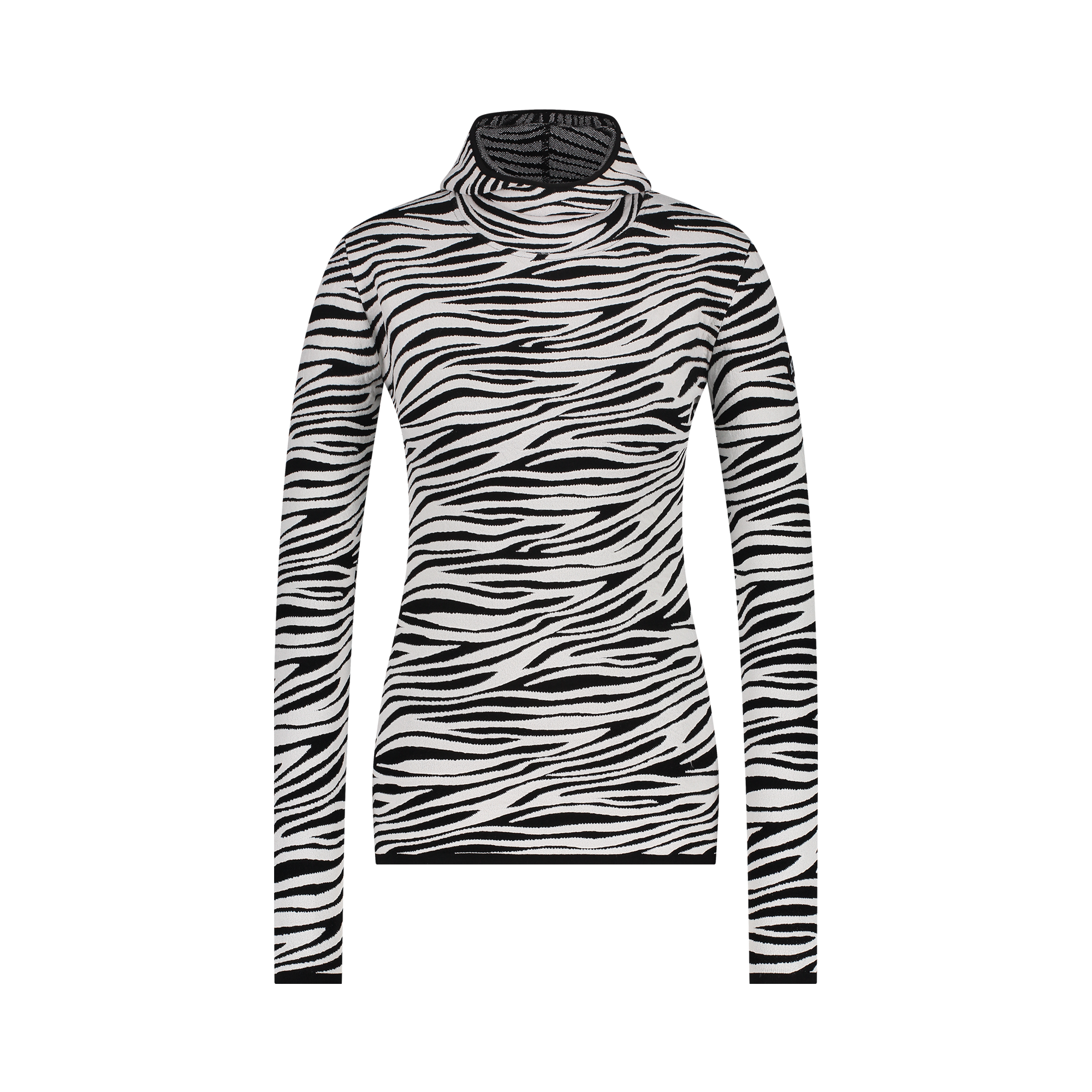 Topshop zebra mix turtleneck sweater online