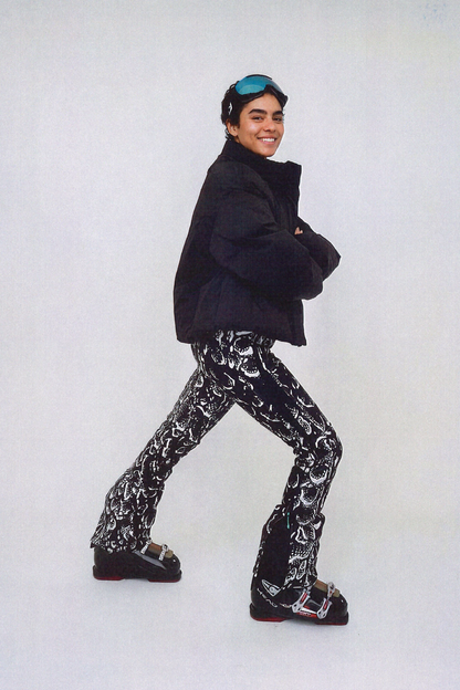 Tiby Flash Ski Pants Print - AOP Serpentis Black