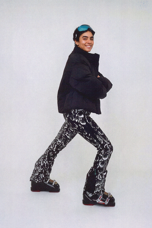 Tiby Flash Ski Pants Print - AOP Serpentis Black