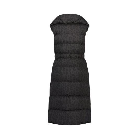 GLORIA VEST PRINT - Black Leo