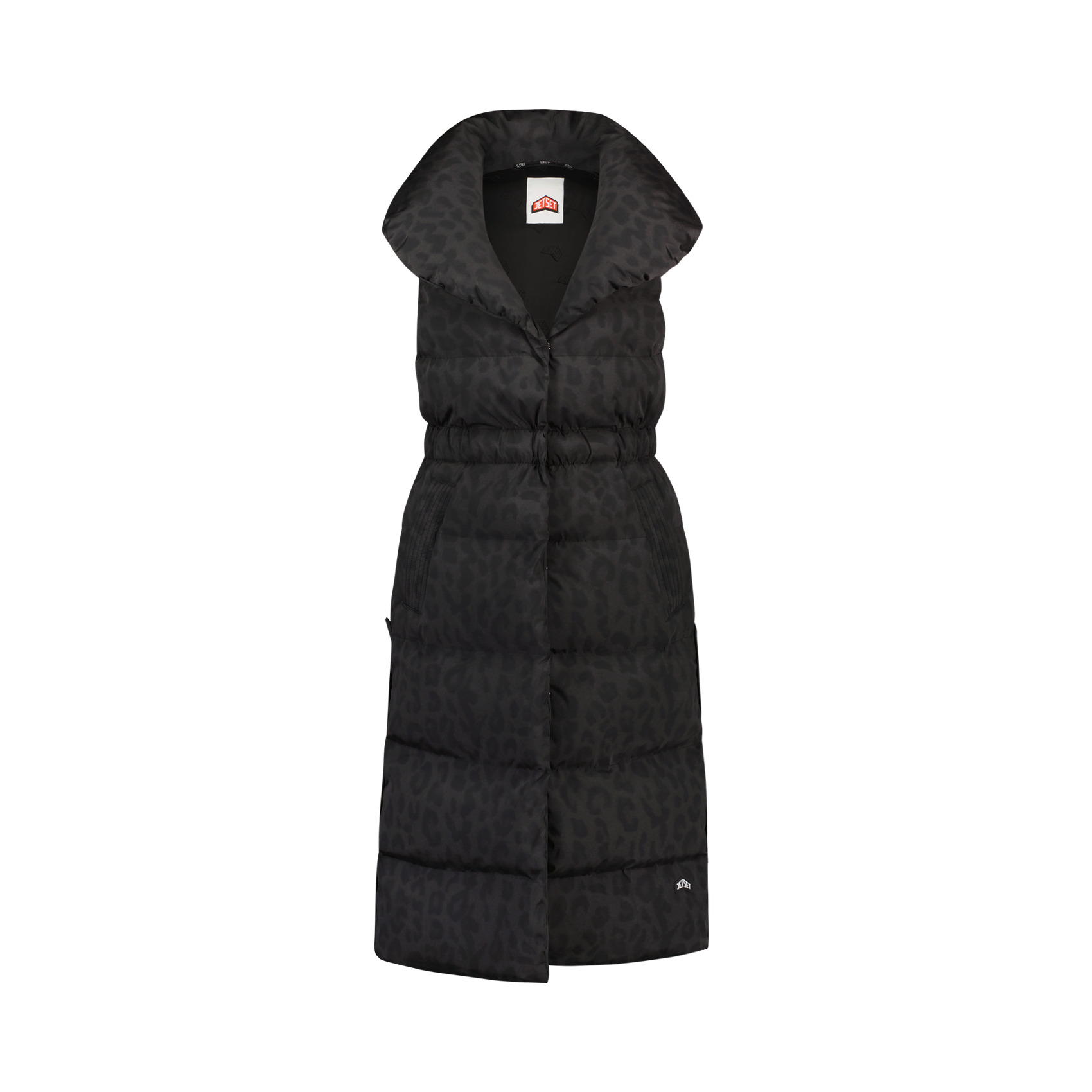GLORIA VEST PRINT - Black Leo