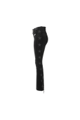 The side of The Tiby star ski pants in black featuring stars along the sides of the legs.