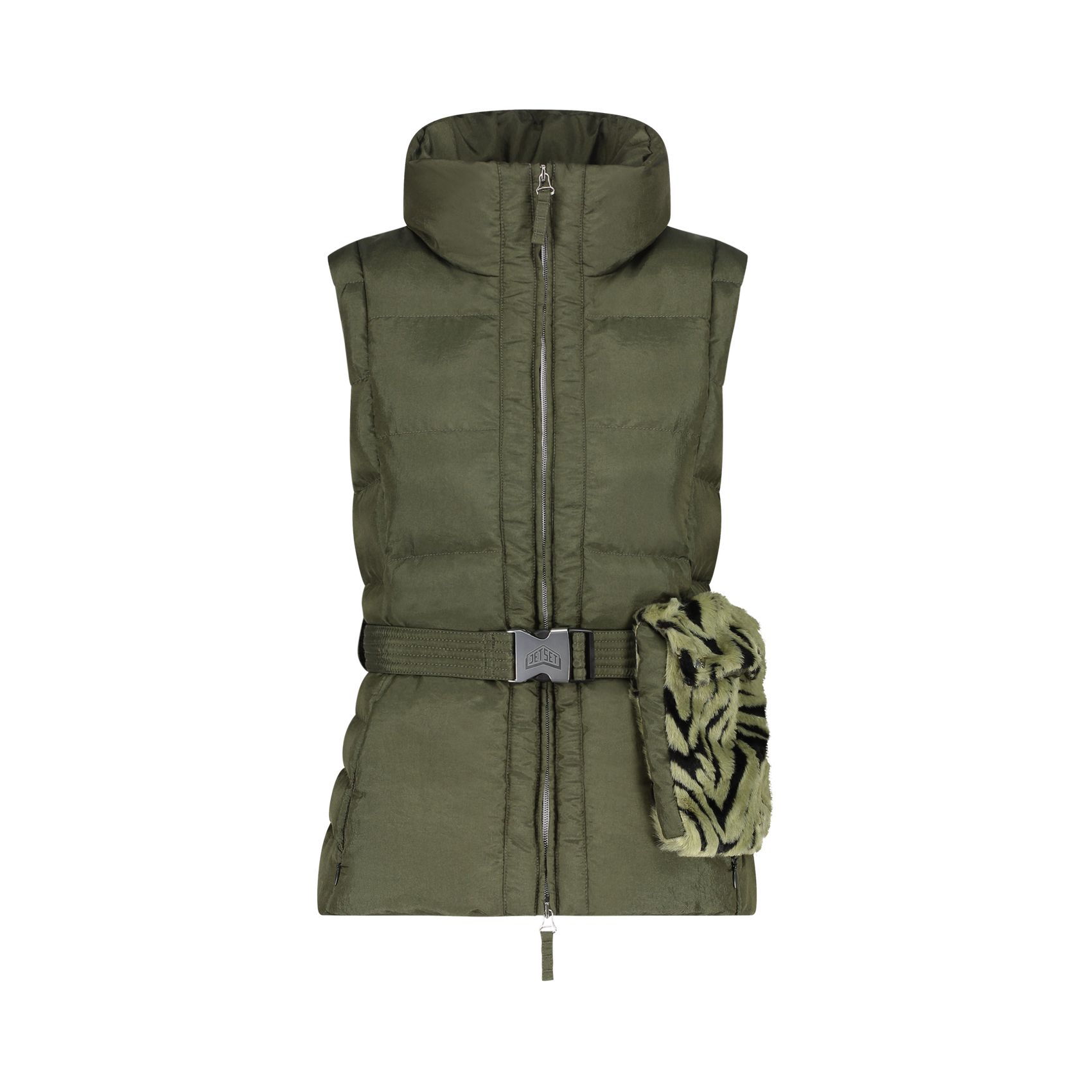 Gilet Gardena in pelliccia zebrata