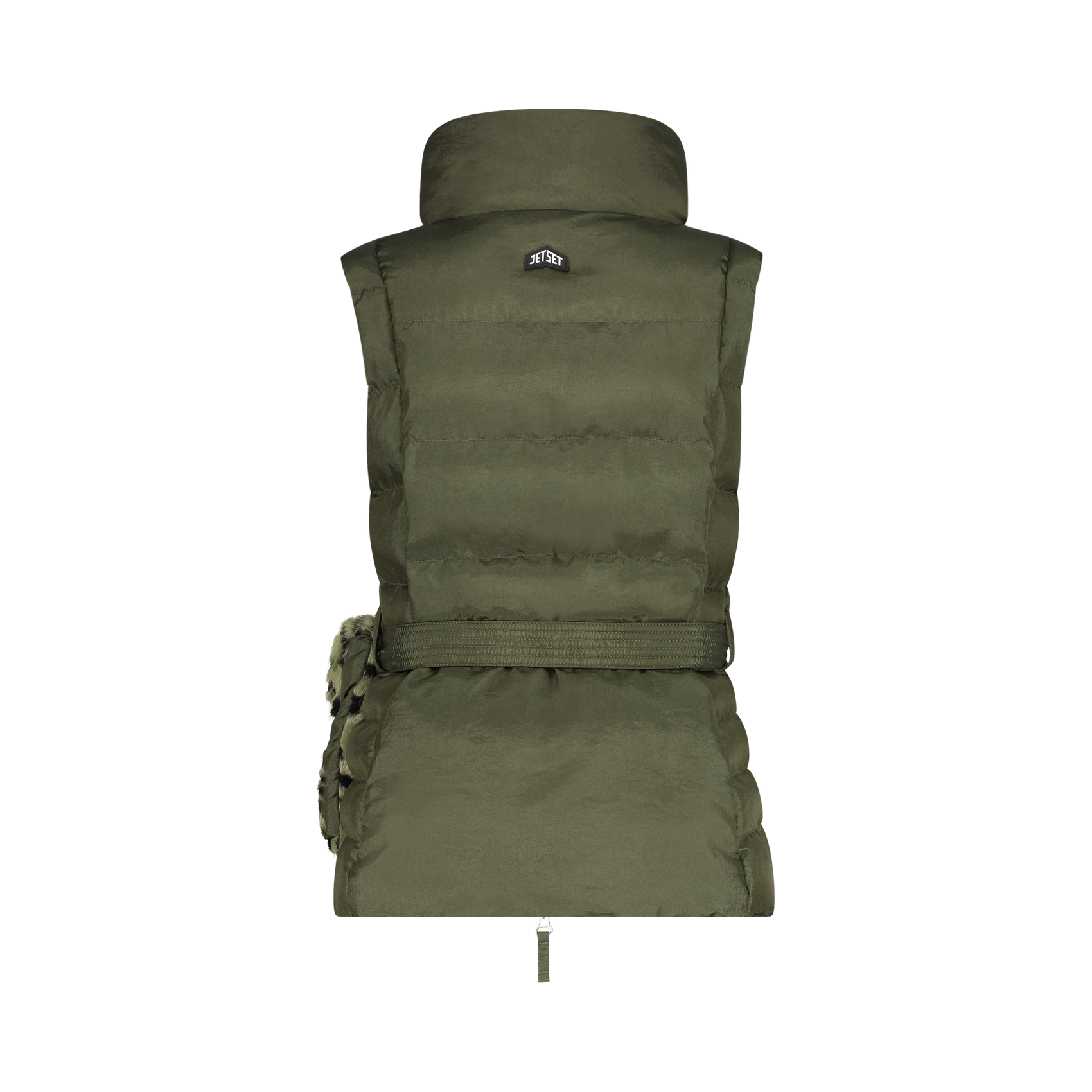 Gilet Gardena in pelliccia zebrata