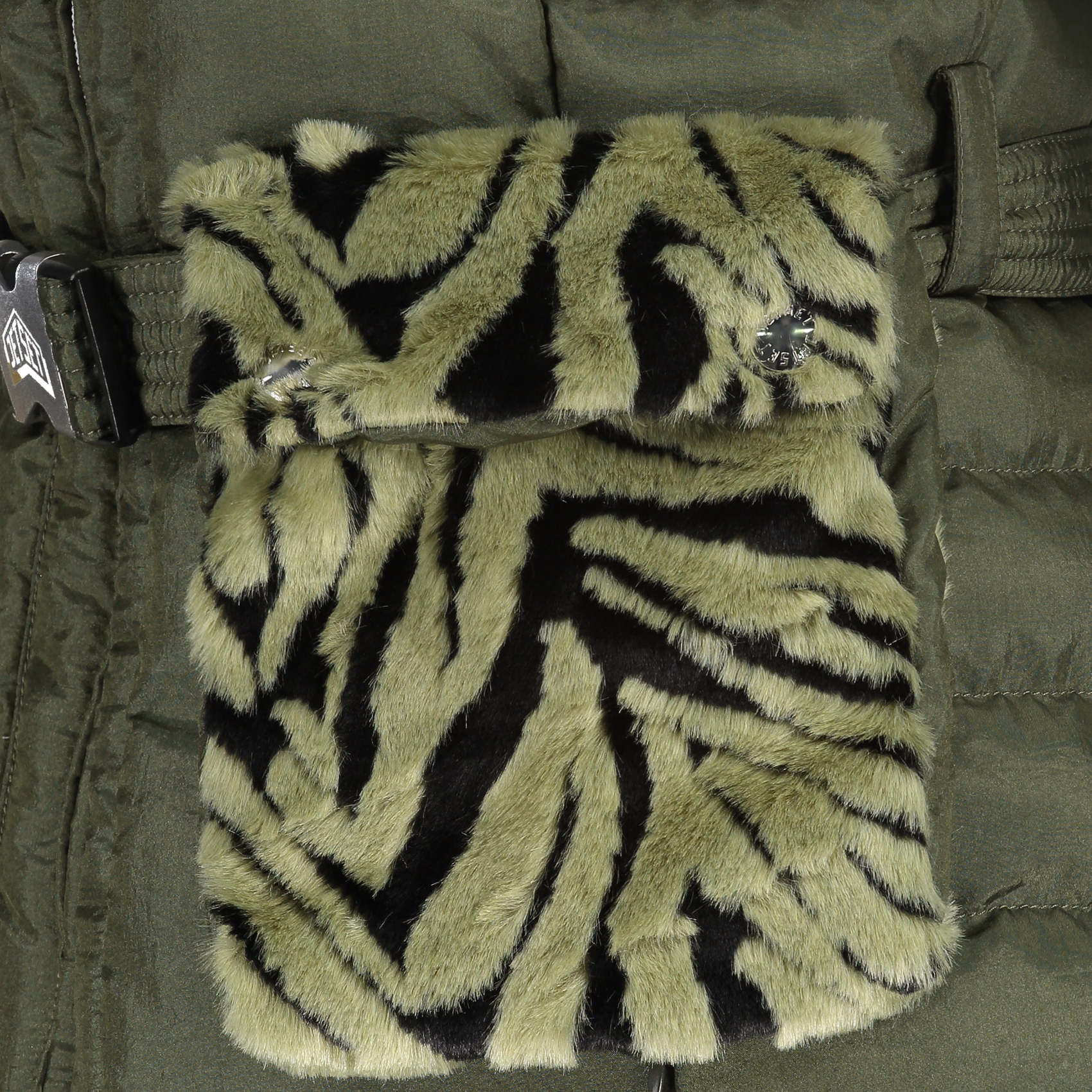 Gilet Gardena in pelliccia zebrata