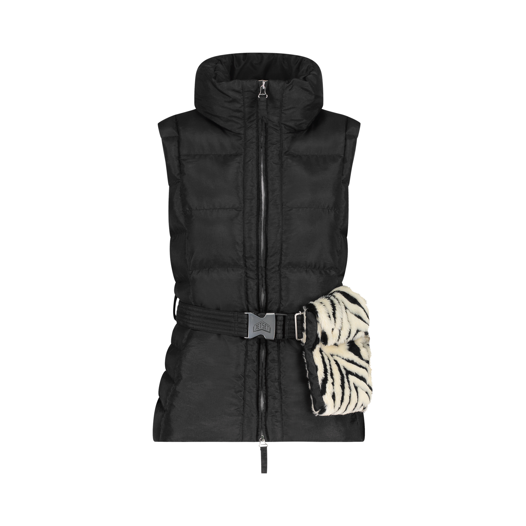 Gilet Gardena in pelliccia zebrata