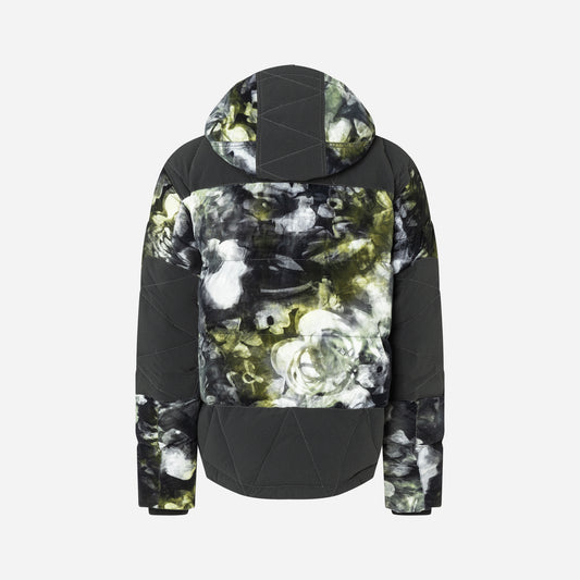 Lodo Fur Padded Jacket - Camou Print Grey