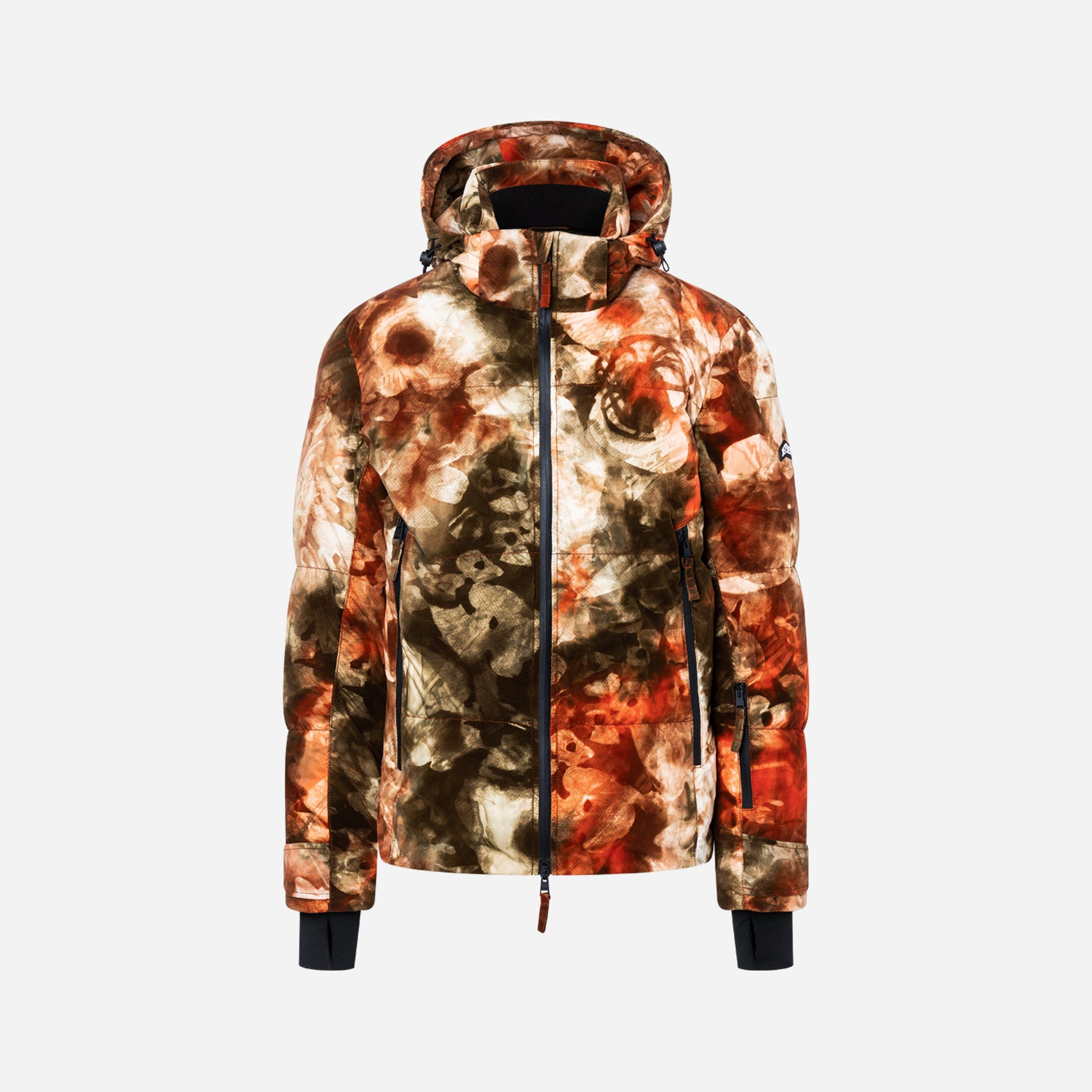 Everett Ski Jacket Print - Camou Print Rust
