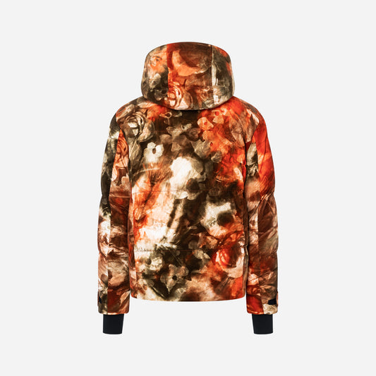 Everett Ski Jacket Print - Camou Print Rust