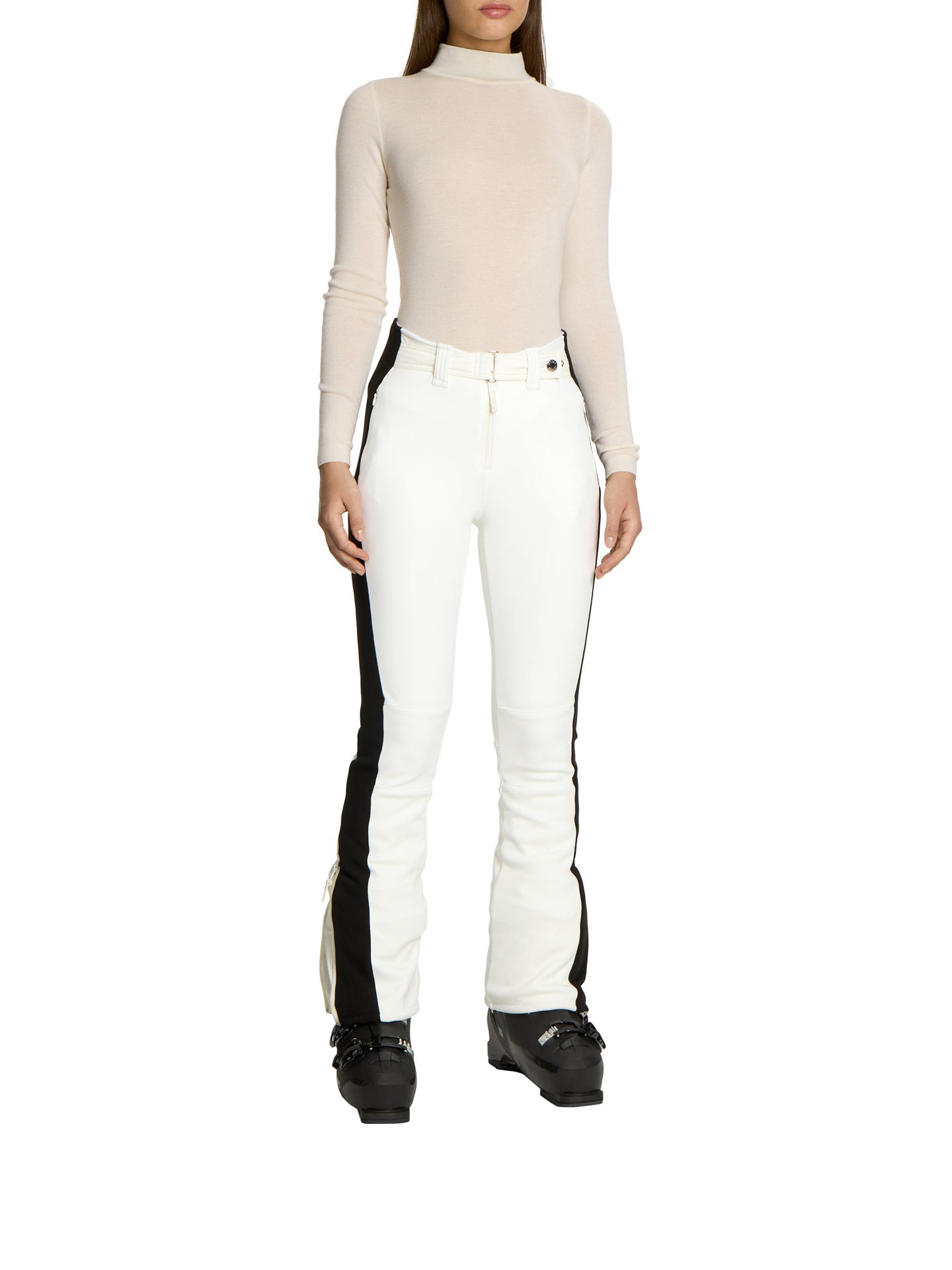 Mikaela Ski Pants - Off White-Black