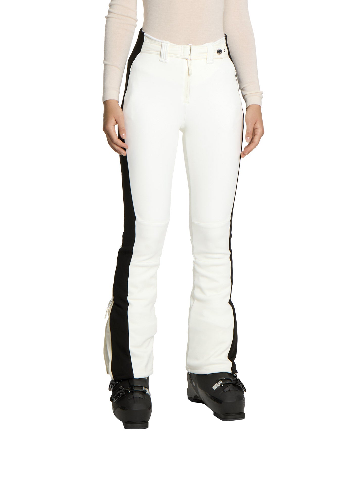 Mikaela Ski Pants - Off White-Black