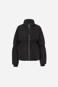 Halo Puffer Jacket - Black Caviar