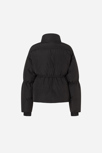 Halo Puffer Jacket - Black Caviar