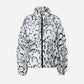 Halo Puffer Jacket Print - AOP Serpentis White