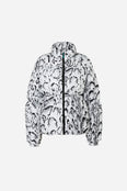 Halo Puffer Jacket Print - AOP Serpentis White