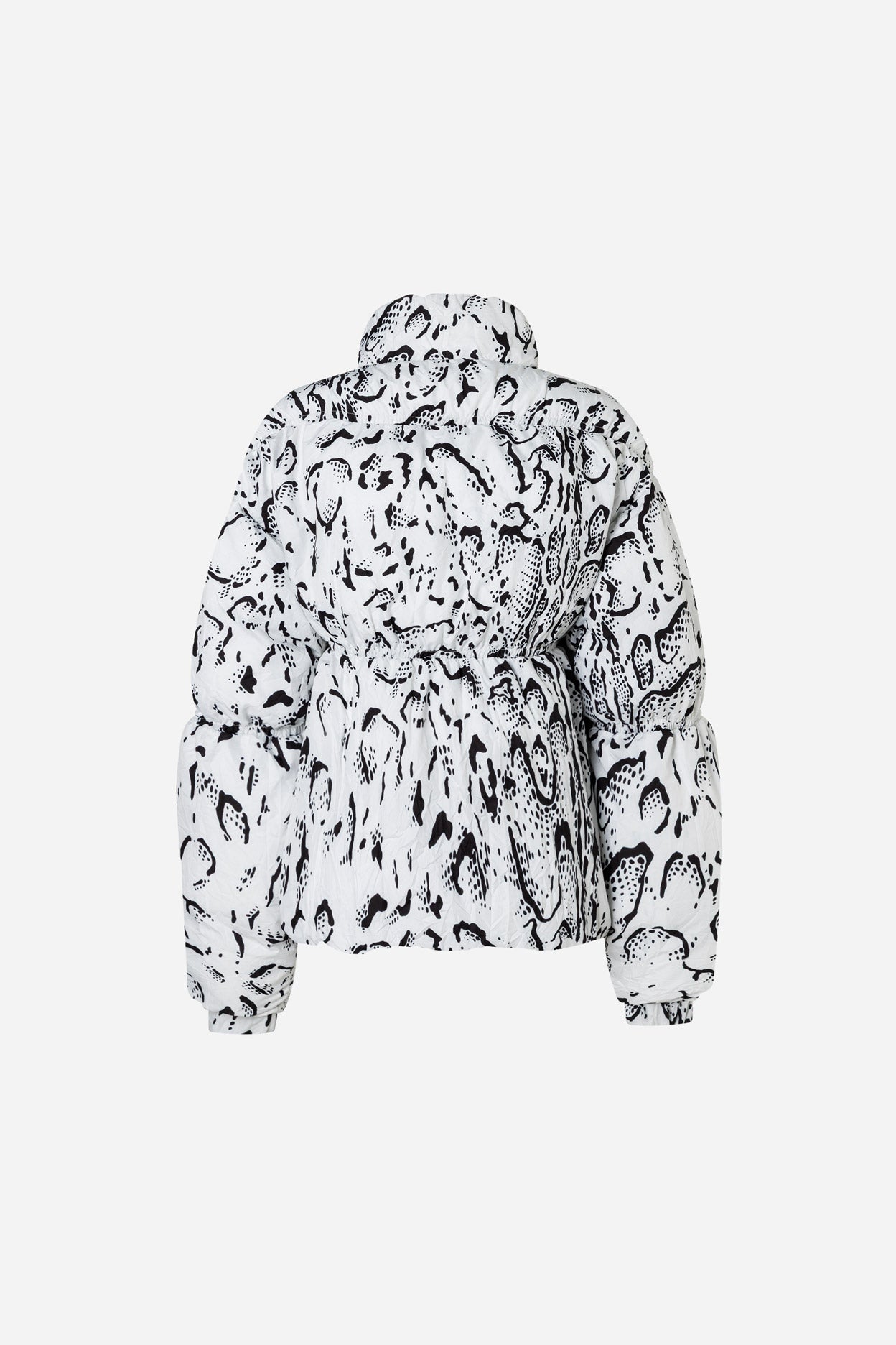 Halo Puffer Jacket Print - AOP Serpentis White