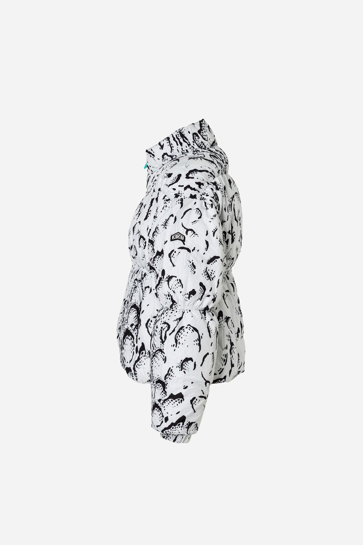 Halo Puffer Jacket Print - AOP Serpentis White