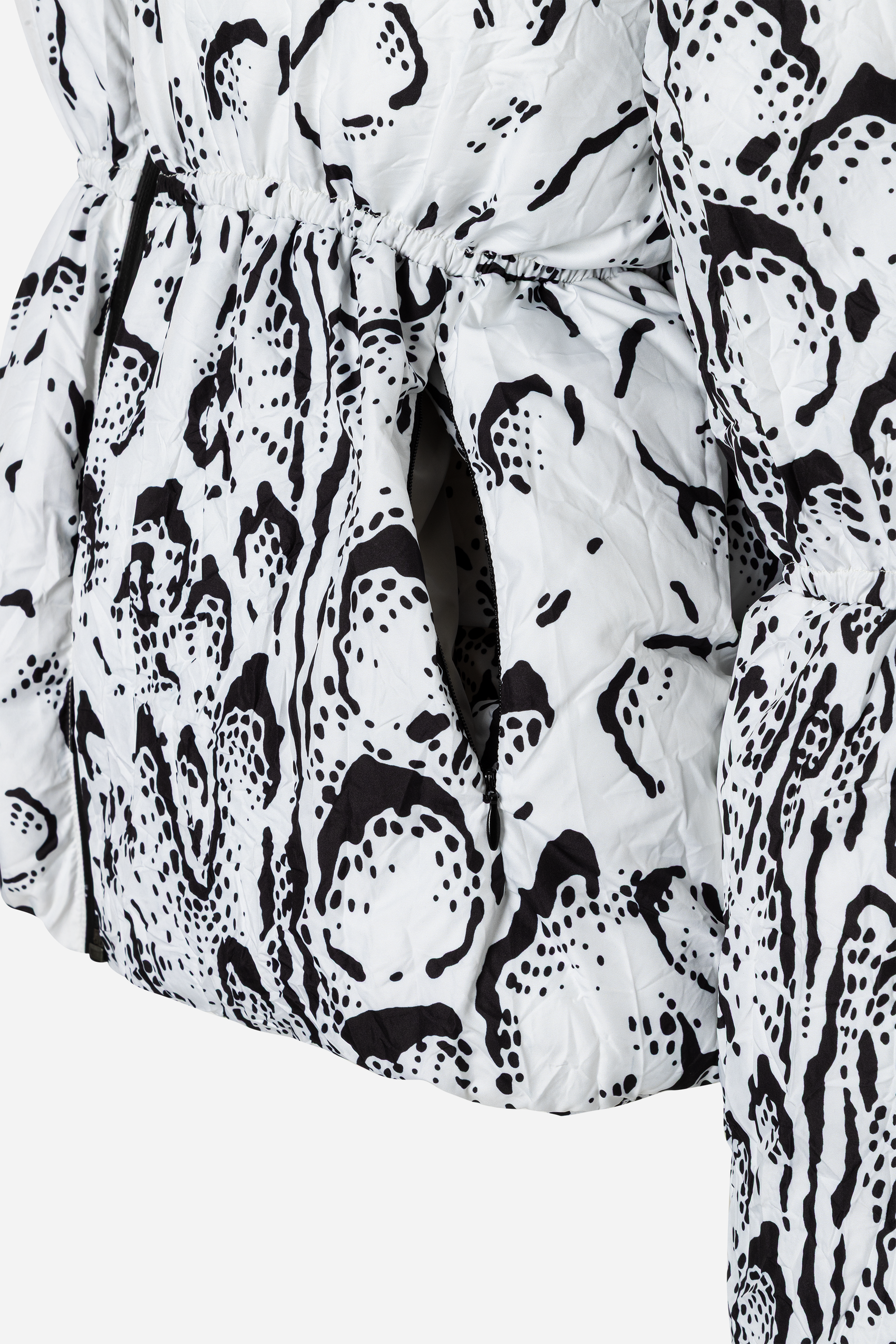 Halo Puffer Jacket Print - AOP Serpentis White