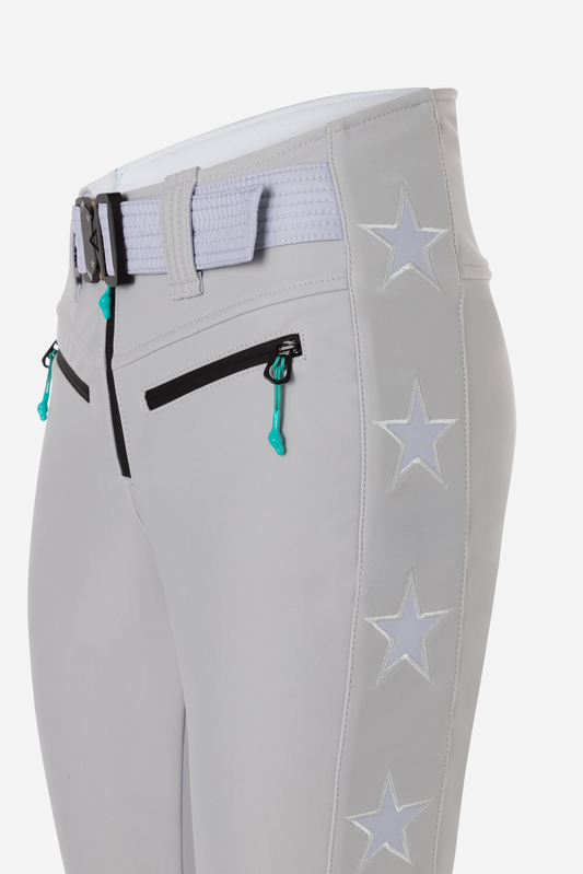 Tiby 69 white Star Ski Pants - Cloud