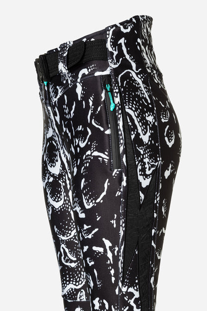 Tiby Flash Ski Pants Print - AOP Serpentis Black