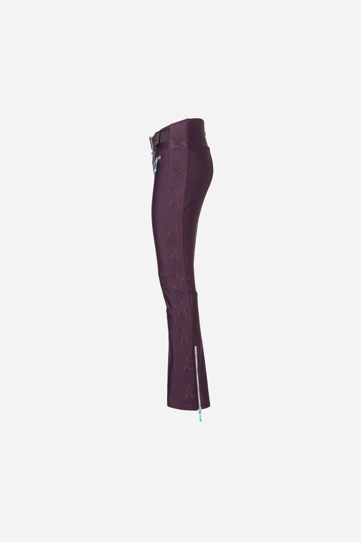 Tiby Star Ski Pants - Bordeaux Wine