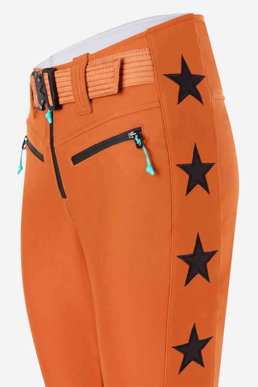 Tiby 69 black Star Ski Pants - Pumpkin