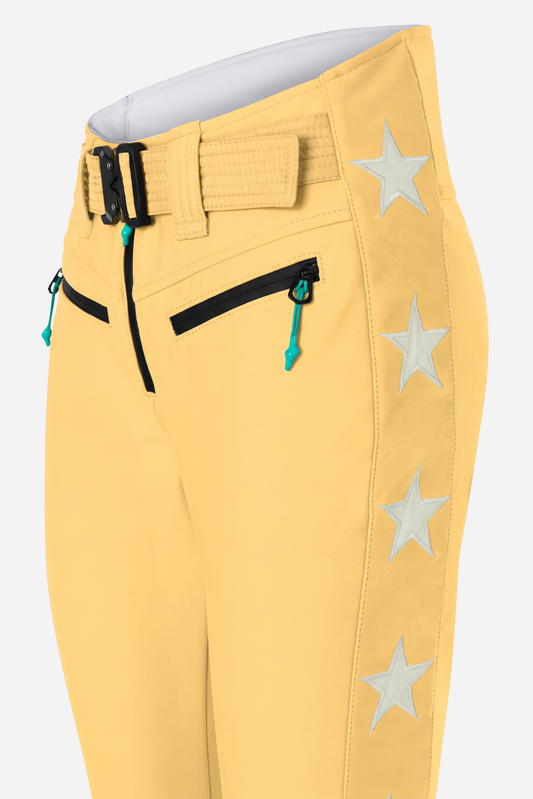 Tiby 69 white Star Ski Pants - Pastry