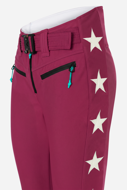 Tiby 69 white Star Ski Pants - Hype