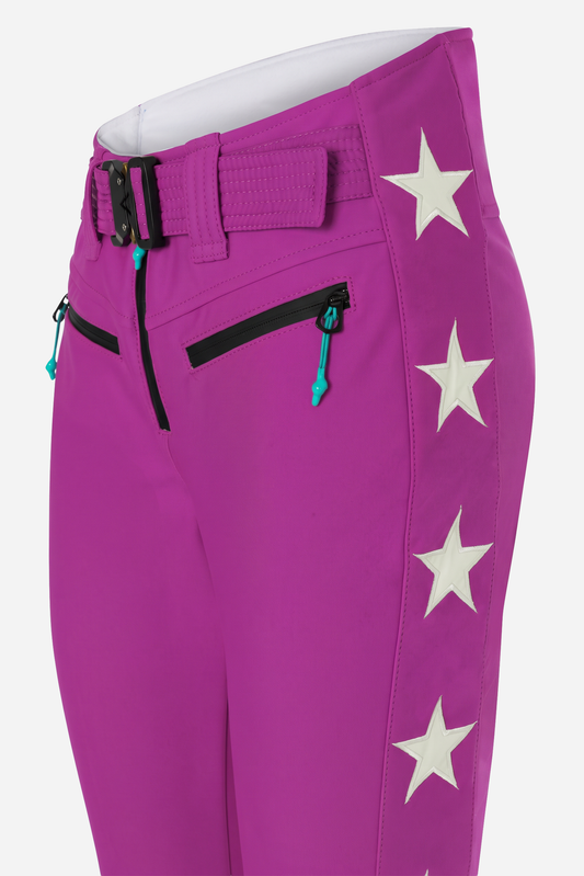 Tiby 69 white Star Ski Pants - Pony