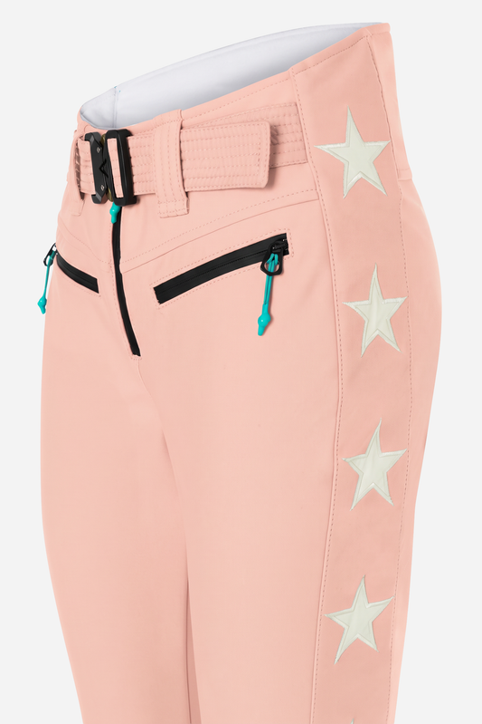 Tiby 69 white Star Ski Pants - Plaisir