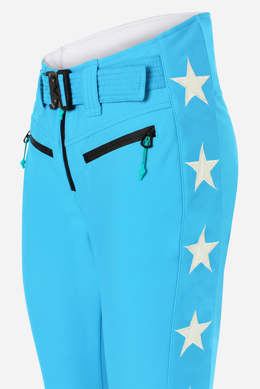 Tiby 69 white Star Ski Pants - Caraibi