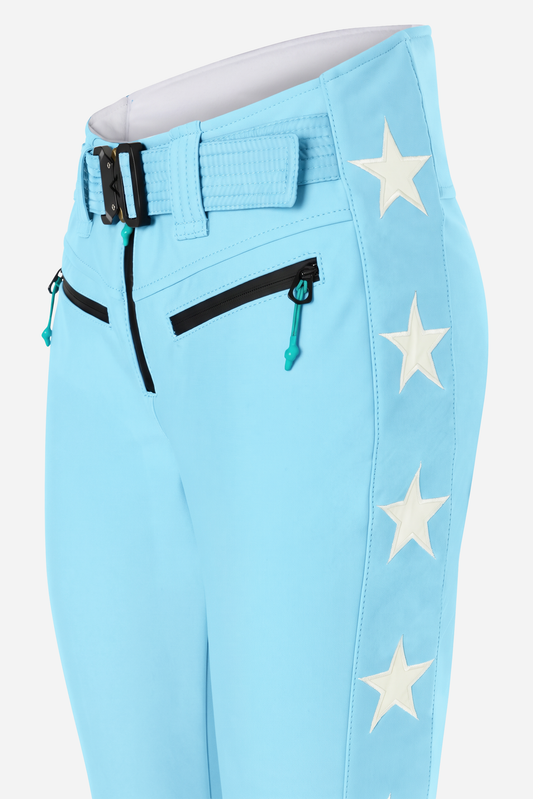 Tiby 69 white Star Ski Pants - Limpido