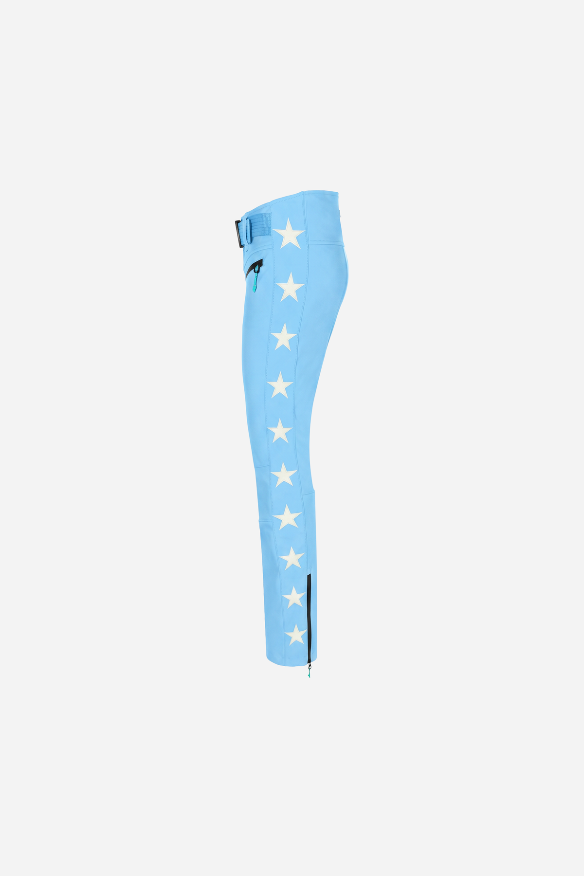 Tiby 69 white Star Ski Pants - Babyblue