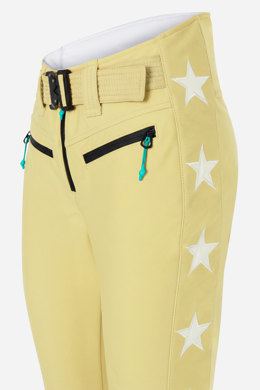 Tiby 69 white Star Ski Pants - Pudding
