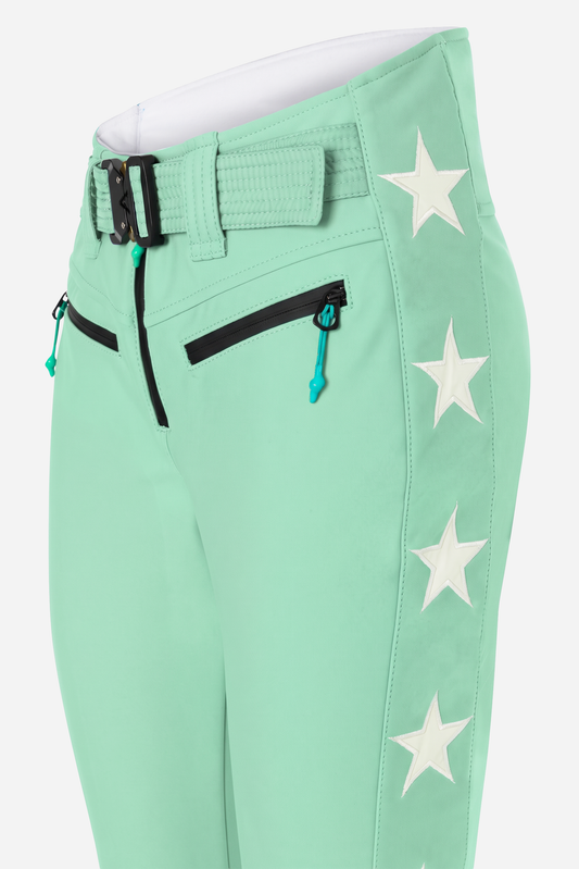 Tiby 69 white Star Ski Pants - Greenfield