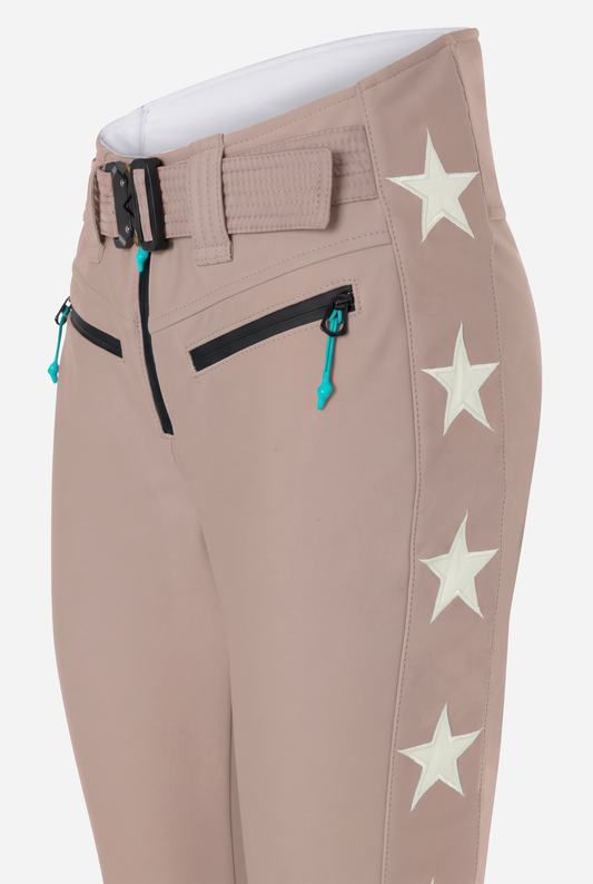 Tiby 69 white Star Ski Pants - Cameo
