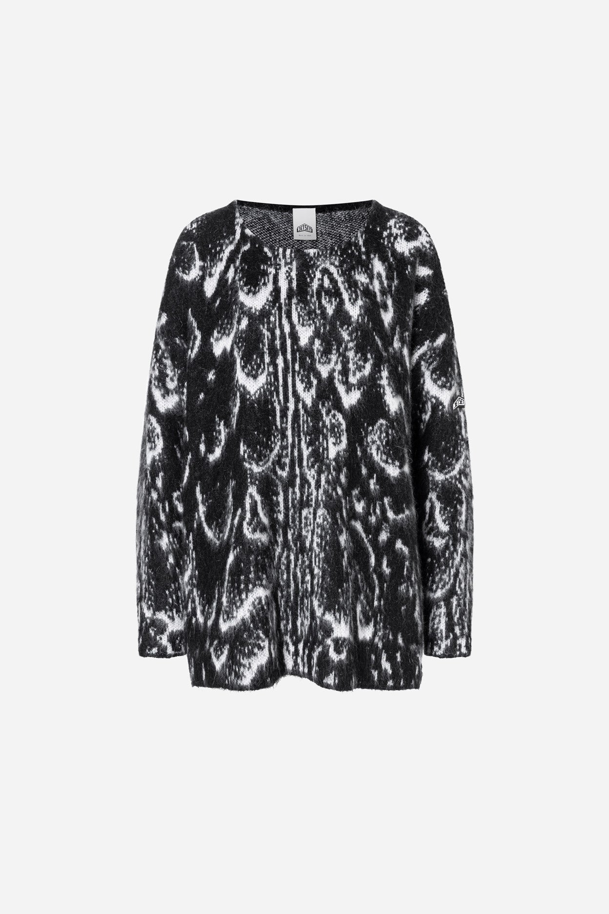 BS Pixel-Strickpullover – AOP Serpentis Black