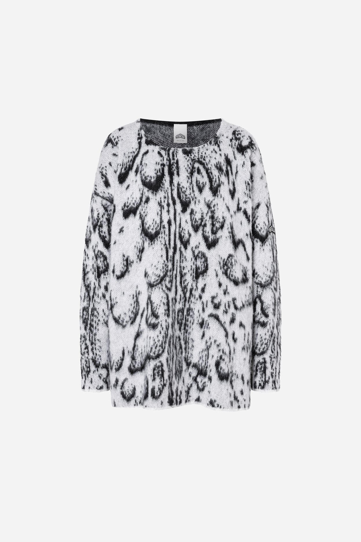 BS Pixel-Strickpullover – AOP Serpentis White