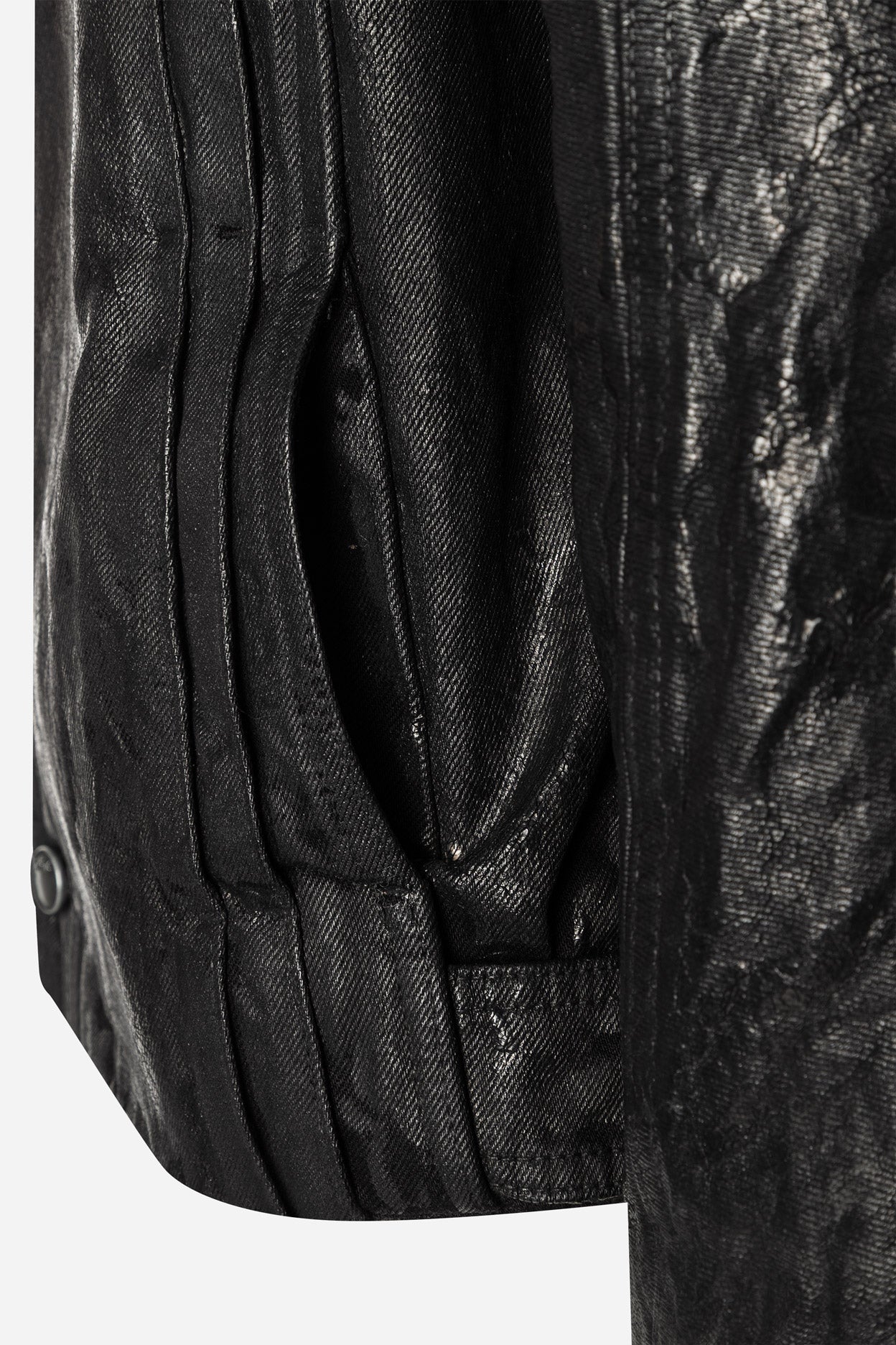 Sculpt DS Leather Look Jacket - Black Caviar