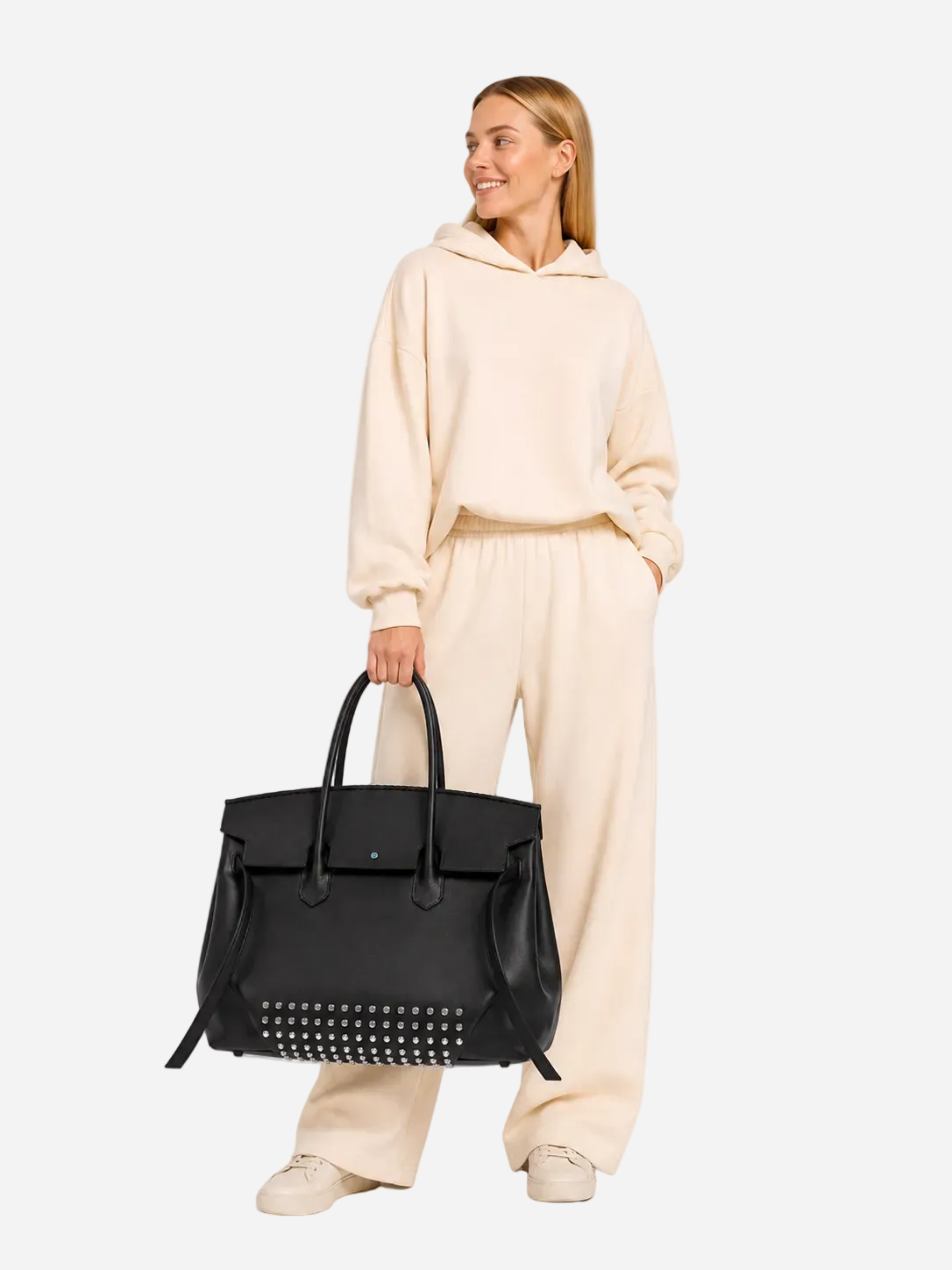 THE Bag L – Black Caviar