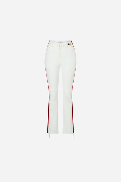 Mikaela Ski Pants - Off White-Red
