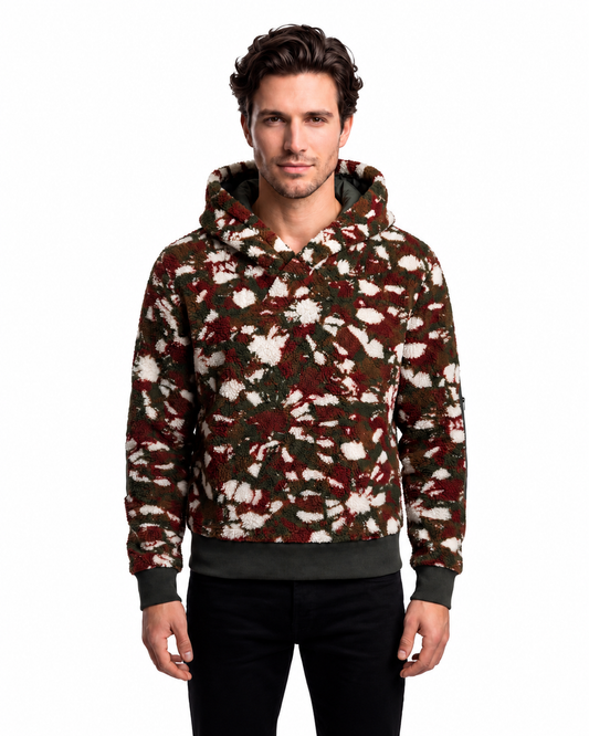 WIDO FLEECE HOODIE PRINT - Multi Color