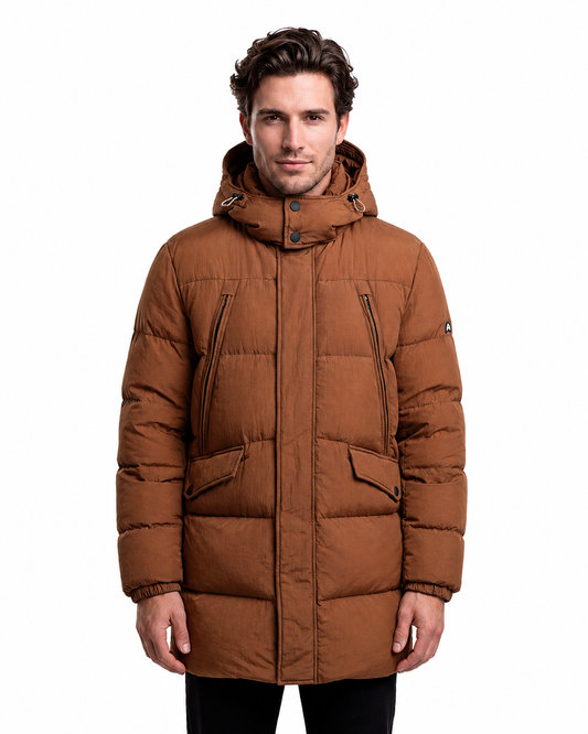 DHARMA PUFFED PARKA - Rust