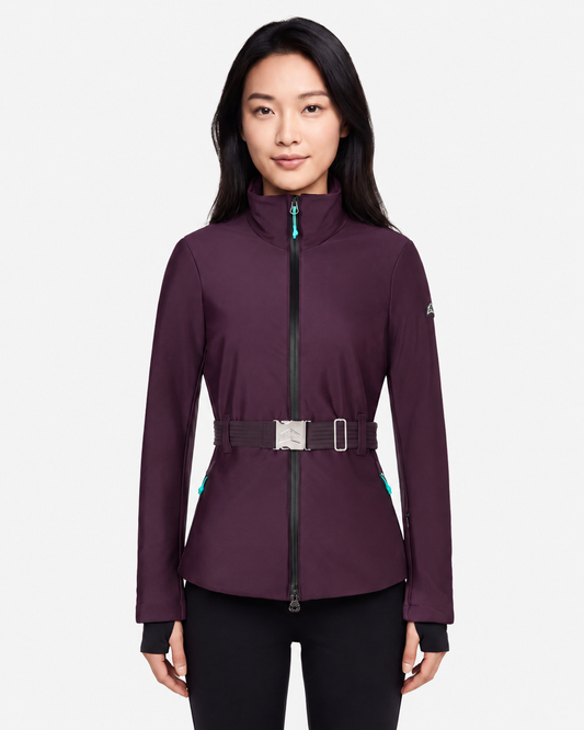 Tiby Star Ski Jacket - Bordeaux Wine