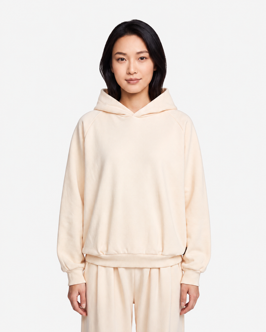 BS Touch Sweat Hoody - White Cloud