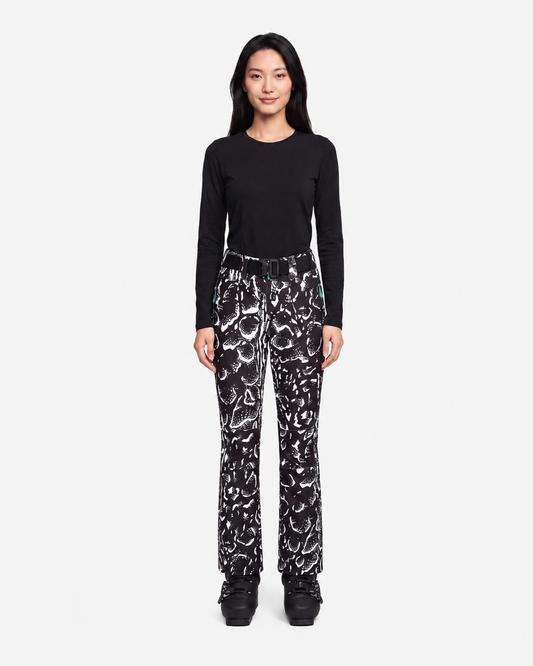 Tiby Flash Ski Pants Print - AOP Serpentis Black