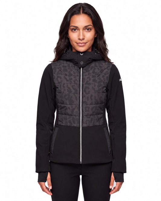 MIA JACKET PRINT - Black Leo