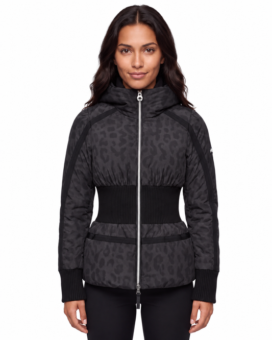 RAFFAELLA JACKET PRINT - Black Leo