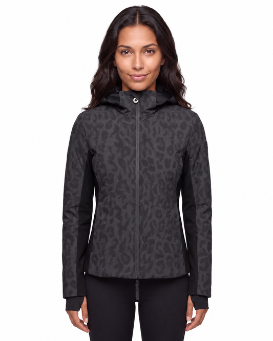 GRACE JACKET PRINT - Black Leo